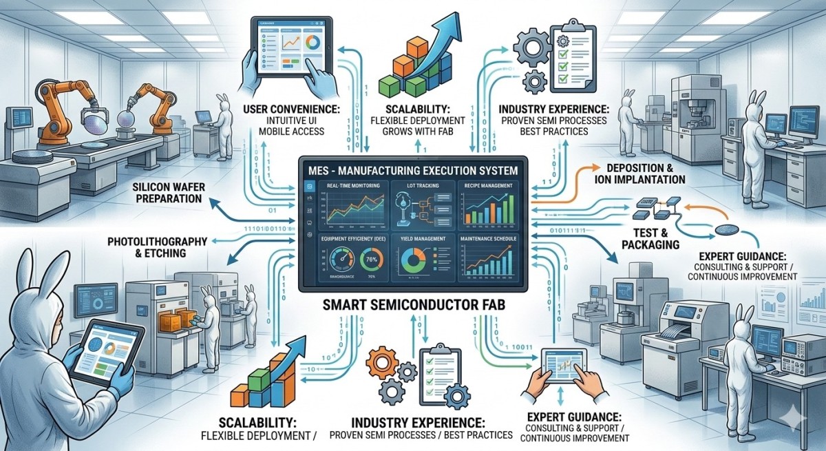 반도체 제조 공정에서 MES 시스템 활용