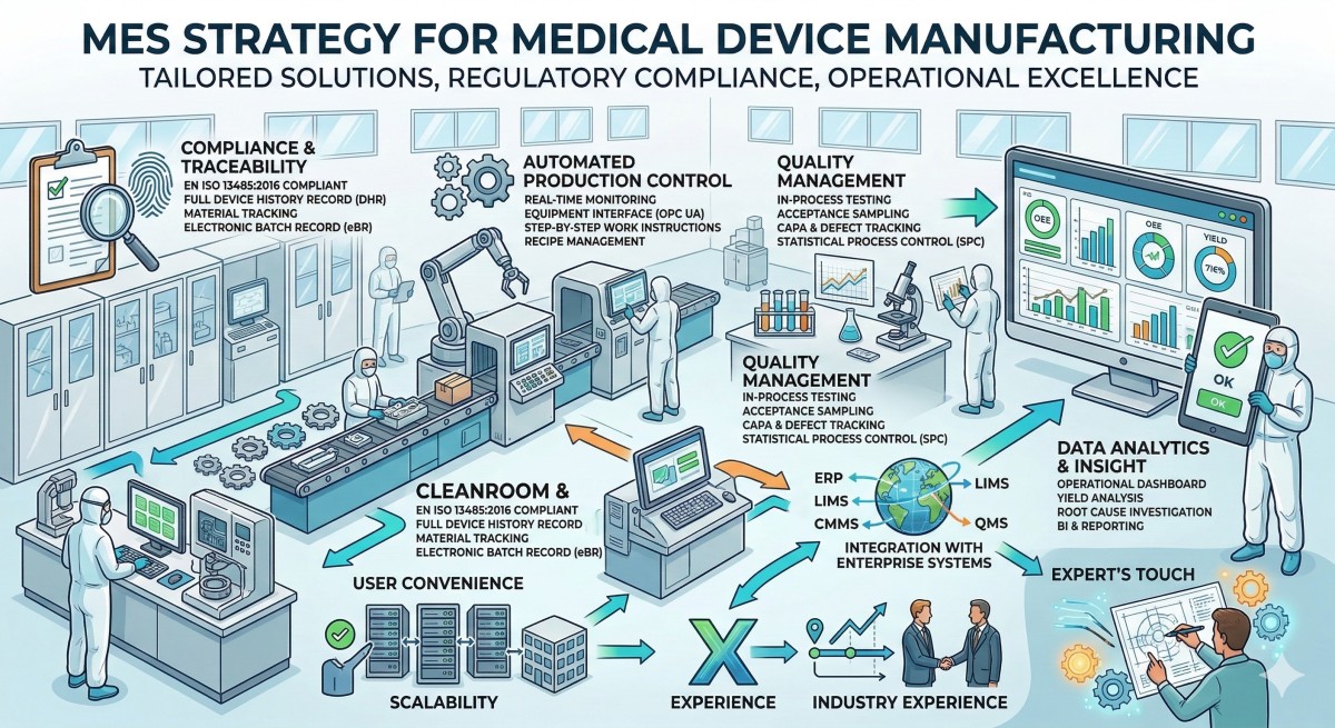 의료기기 제조에 특화된 MES 전략
