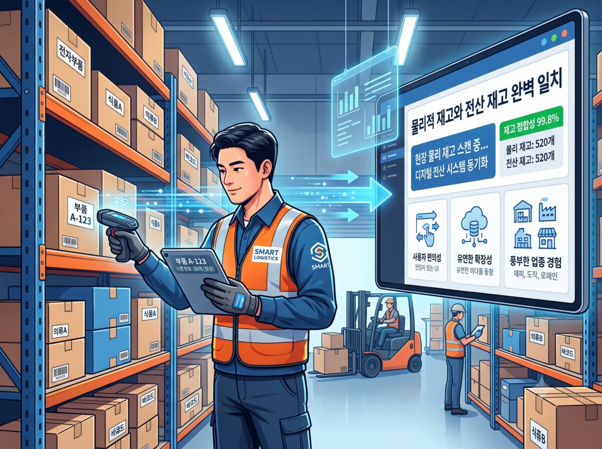 전산 재고 물리 재고 일치