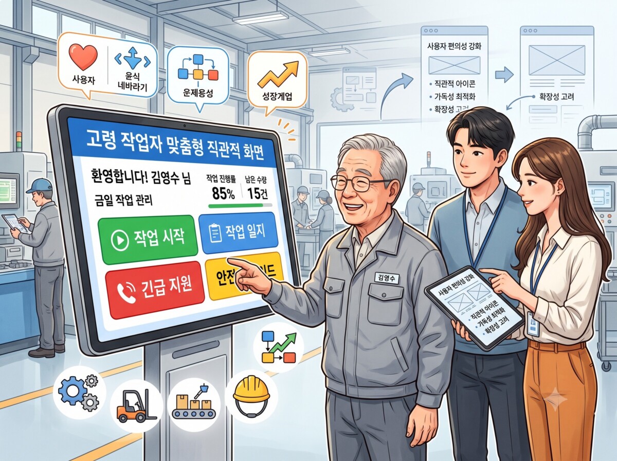 직관적 화면 설계