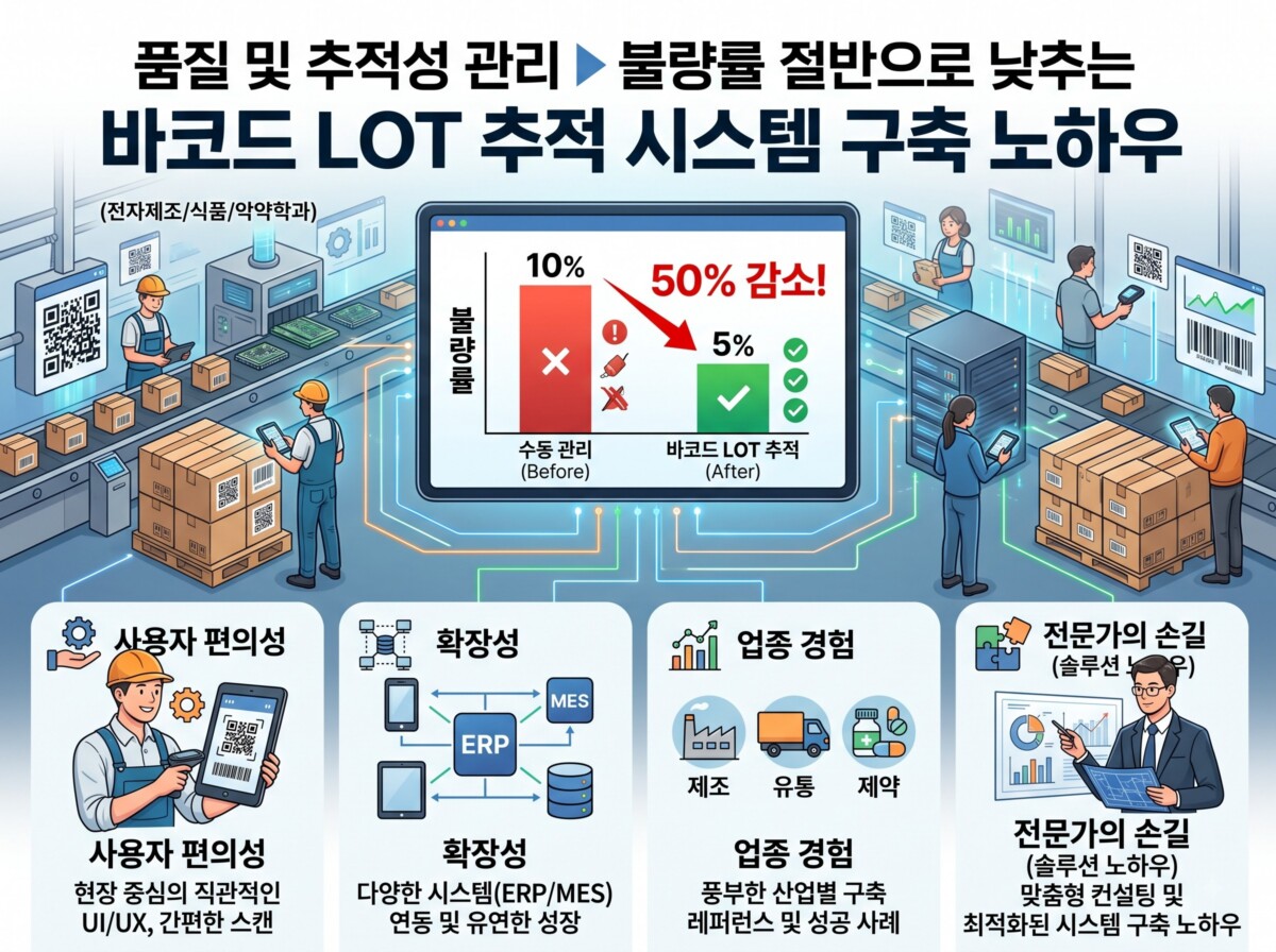 바코드 LOT 추적 시스템