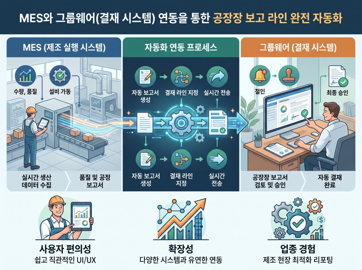 공장장 보고 라인 완전 자동화