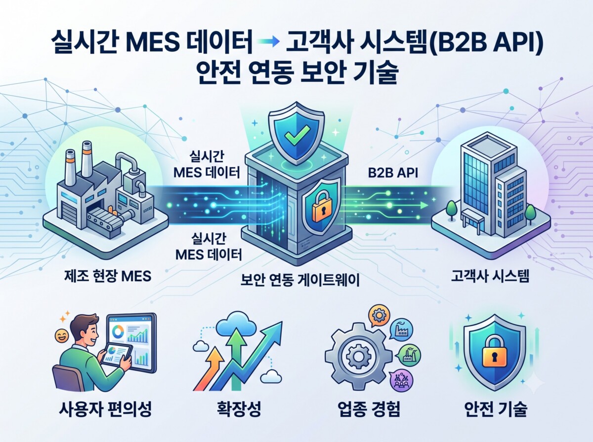 실시간 MES 데이터 연동 보안