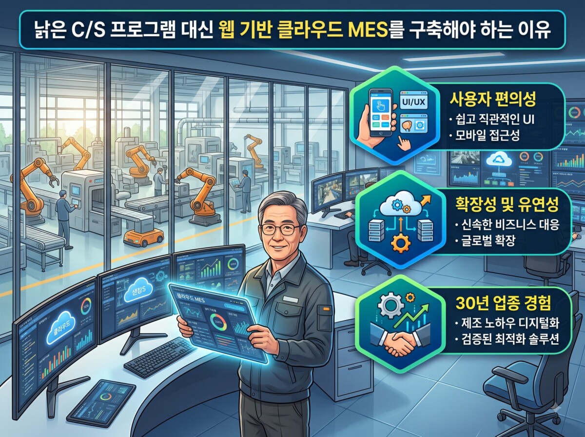 웹 기반 MES, 스마트공장