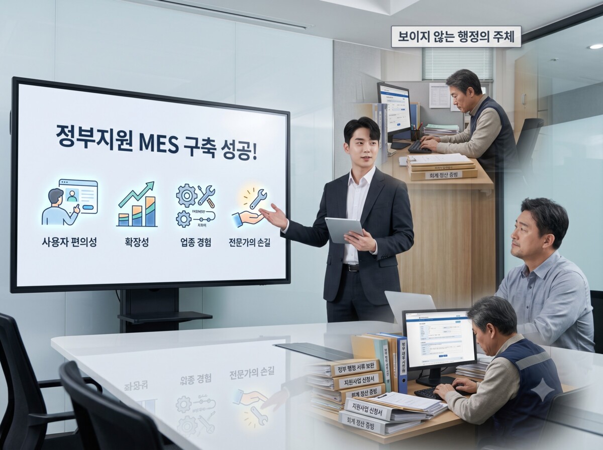 정부지원 MES 서류 작업