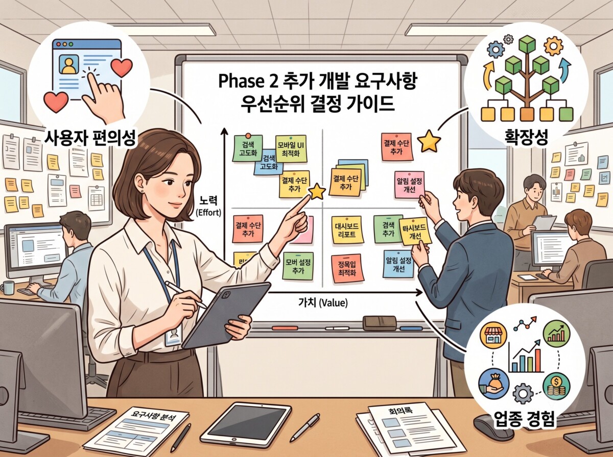 추가 개발 요구사항 우선순위