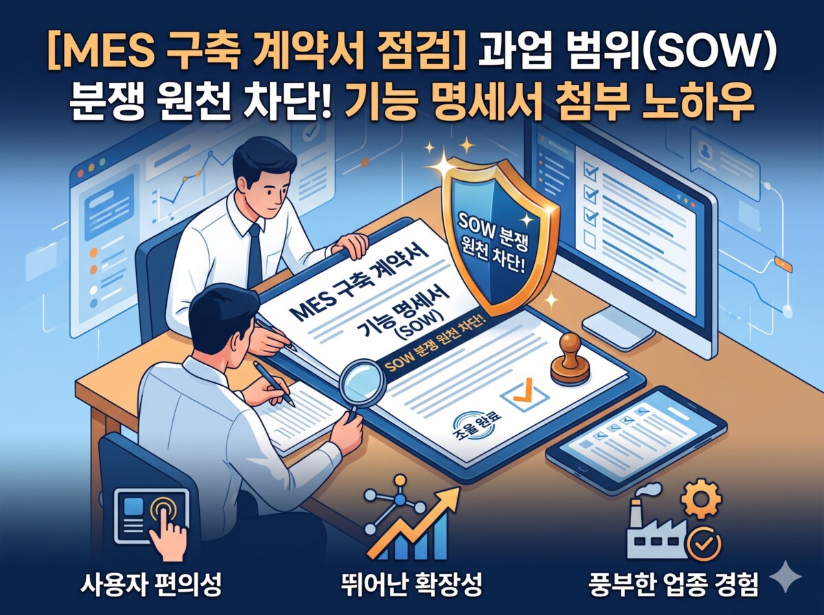 MES 구축 계약서 점검