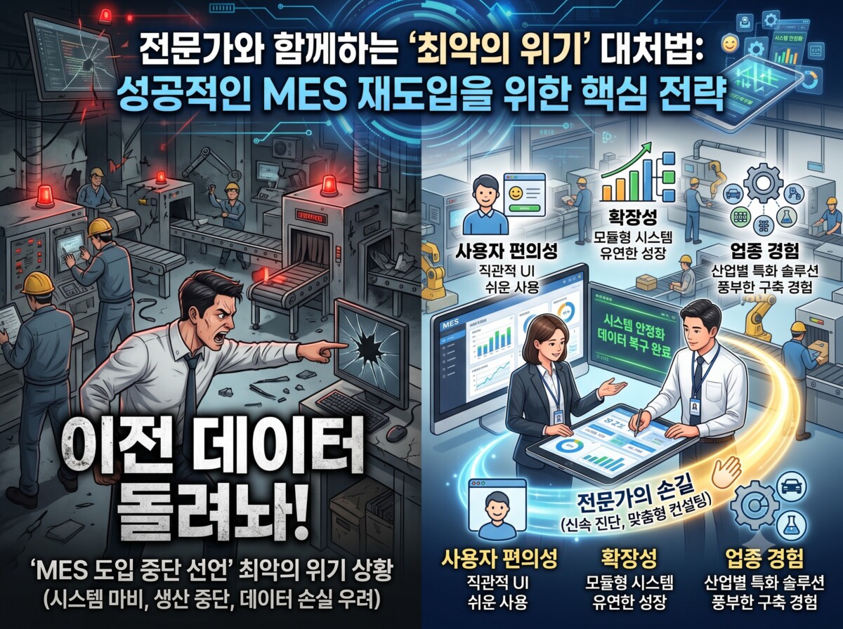 MES 도입 중단
