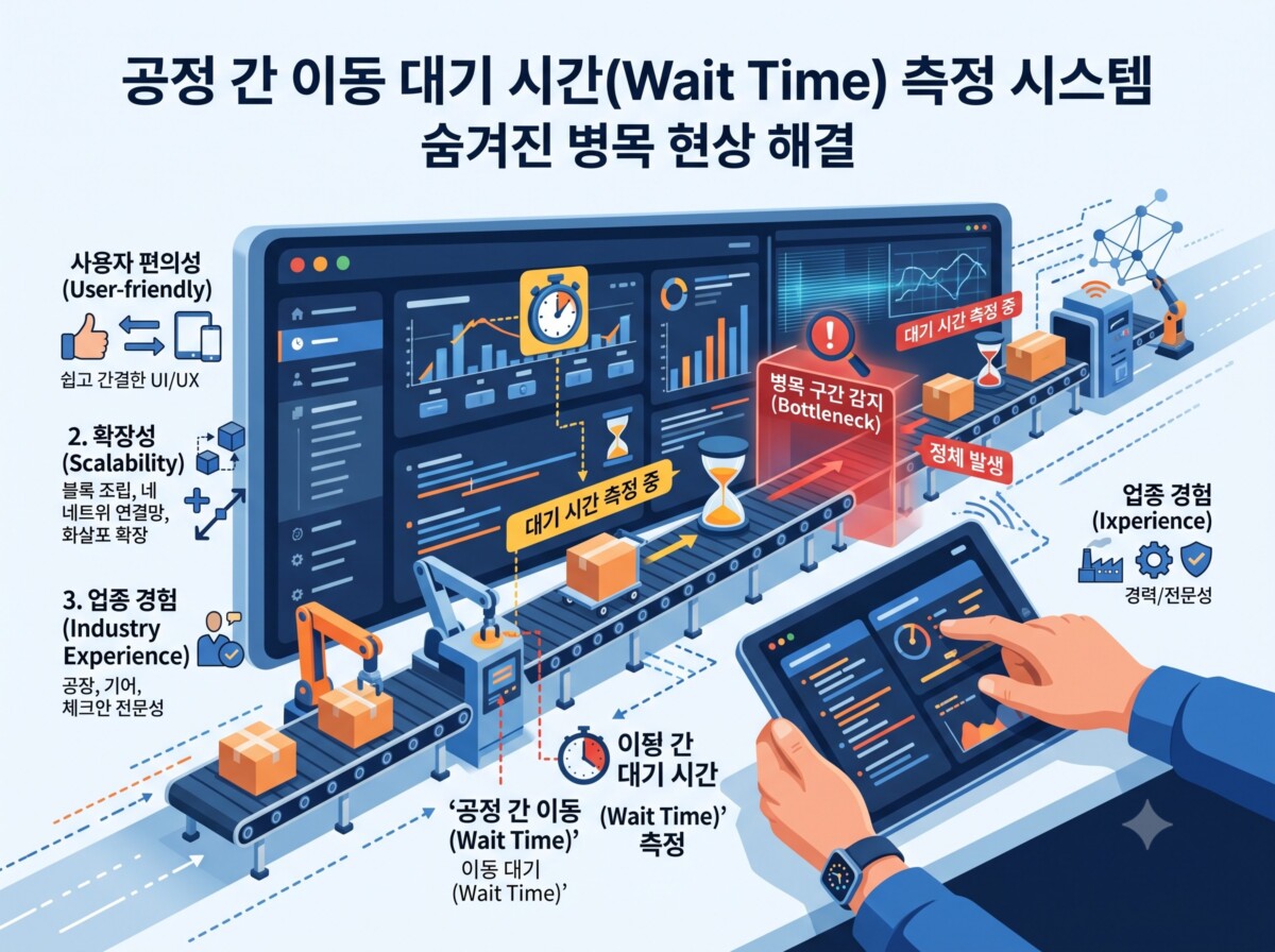 공정 간 이동 대기 시간 측정