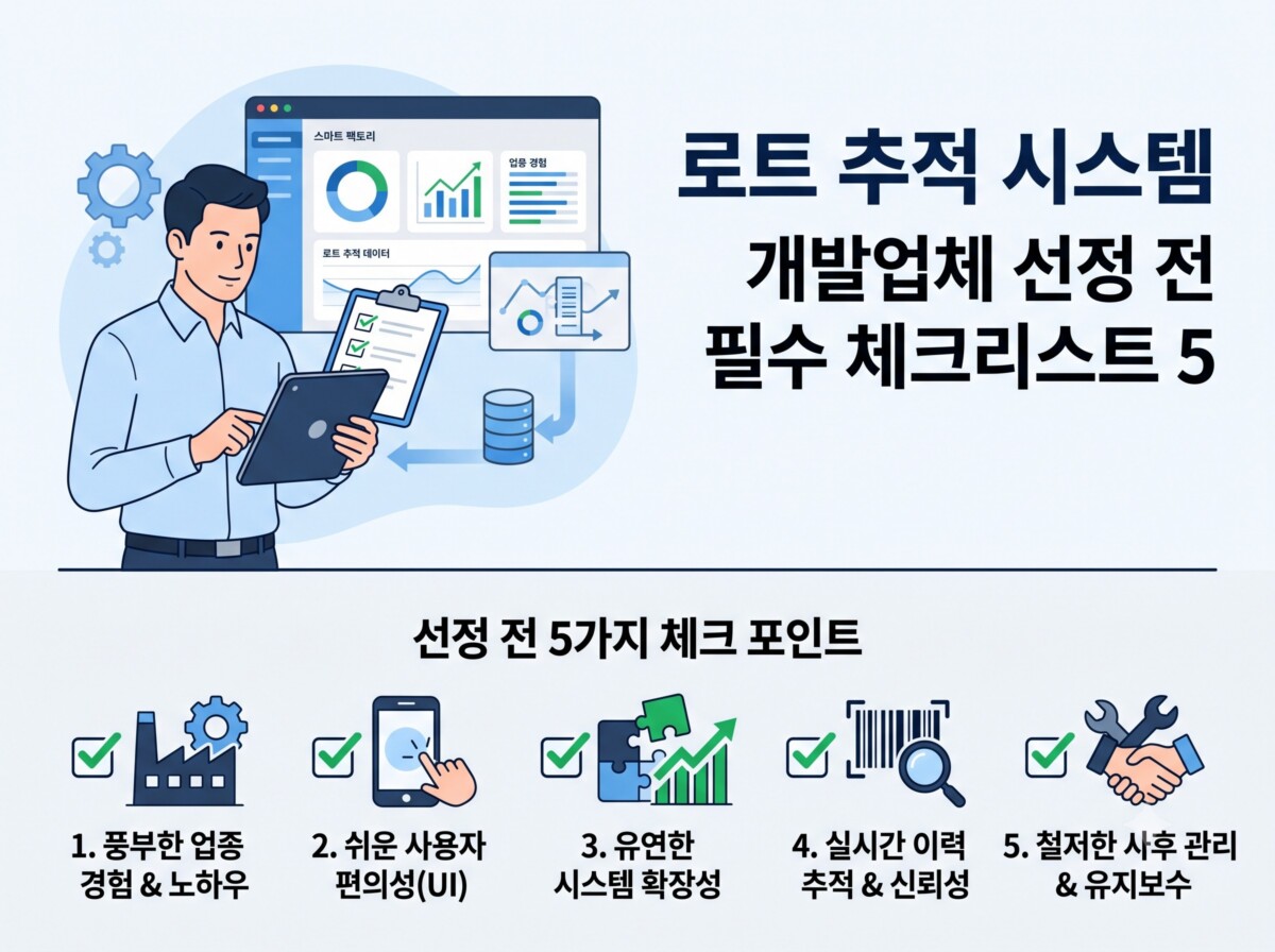 로트 추적 시스템 개발업체