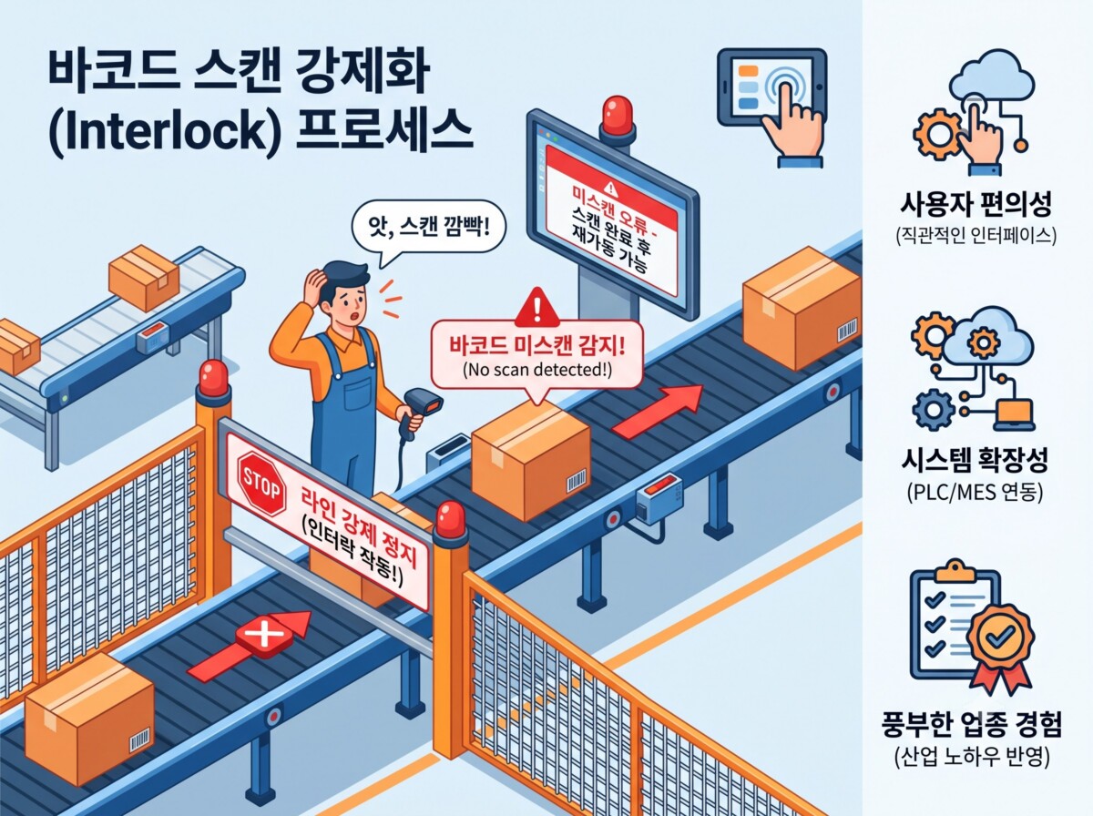 바코드 스캔 강제화