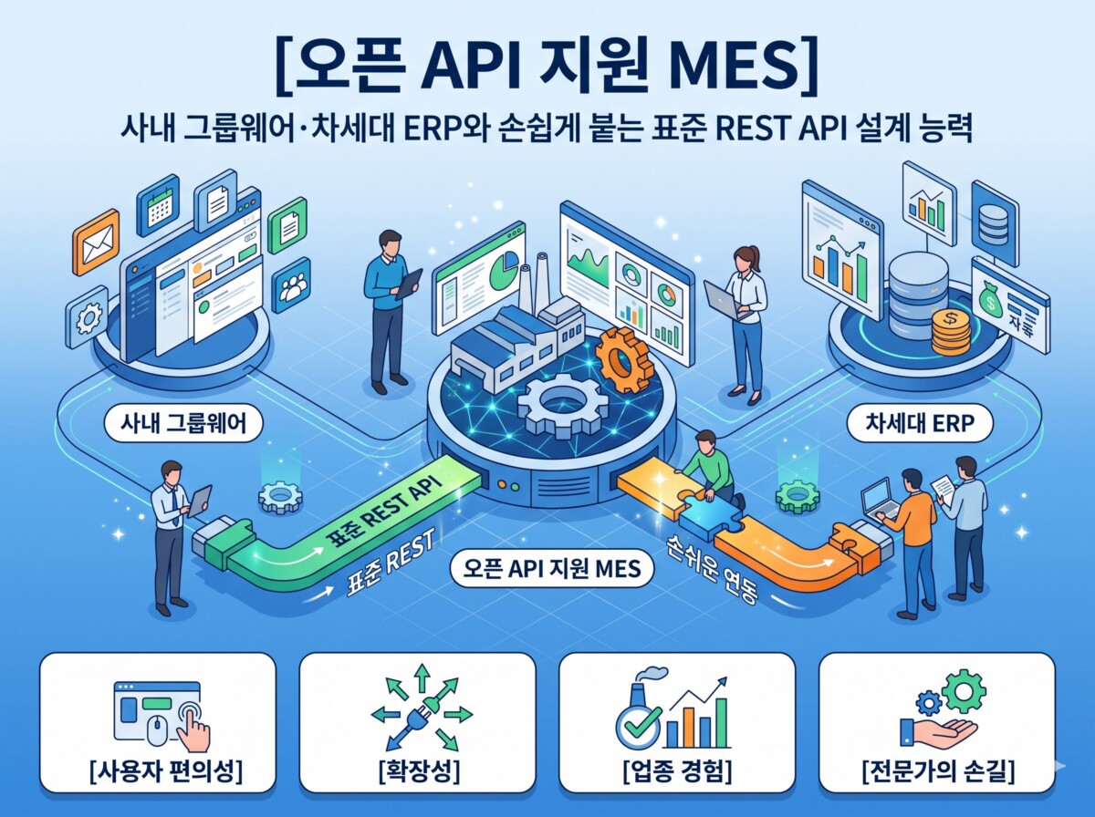 오픈 API 지원 MES